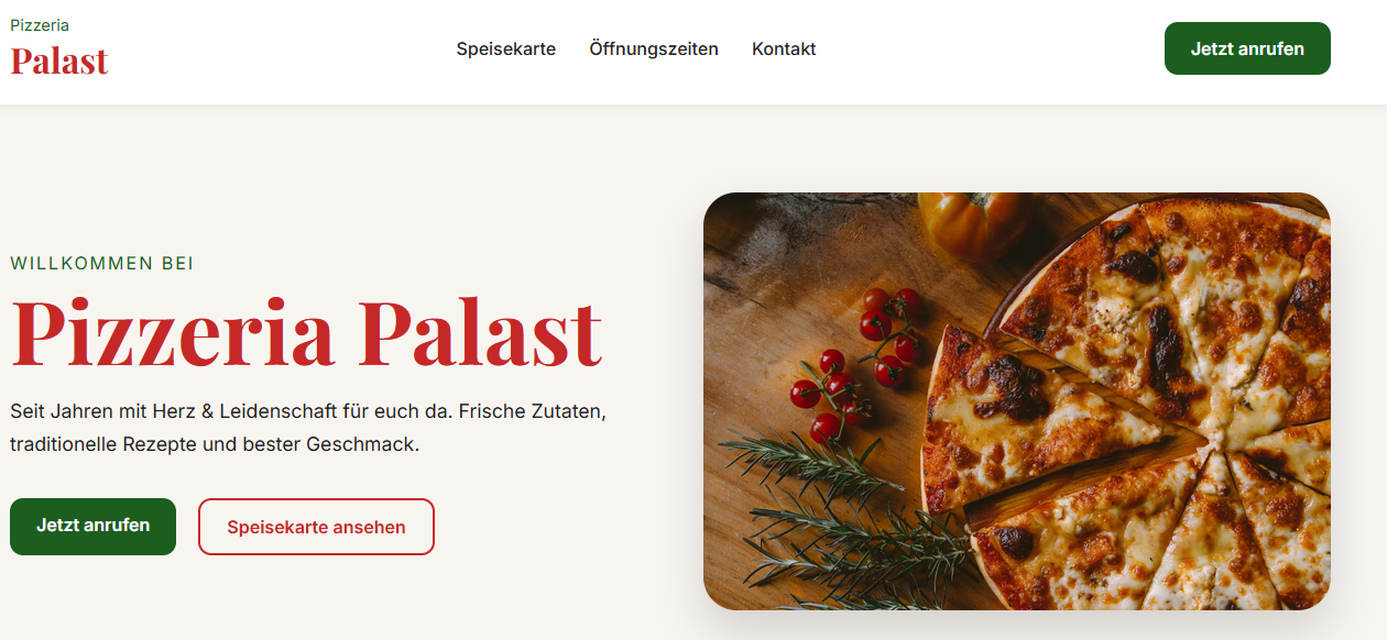 Stilvolle Pizzeria